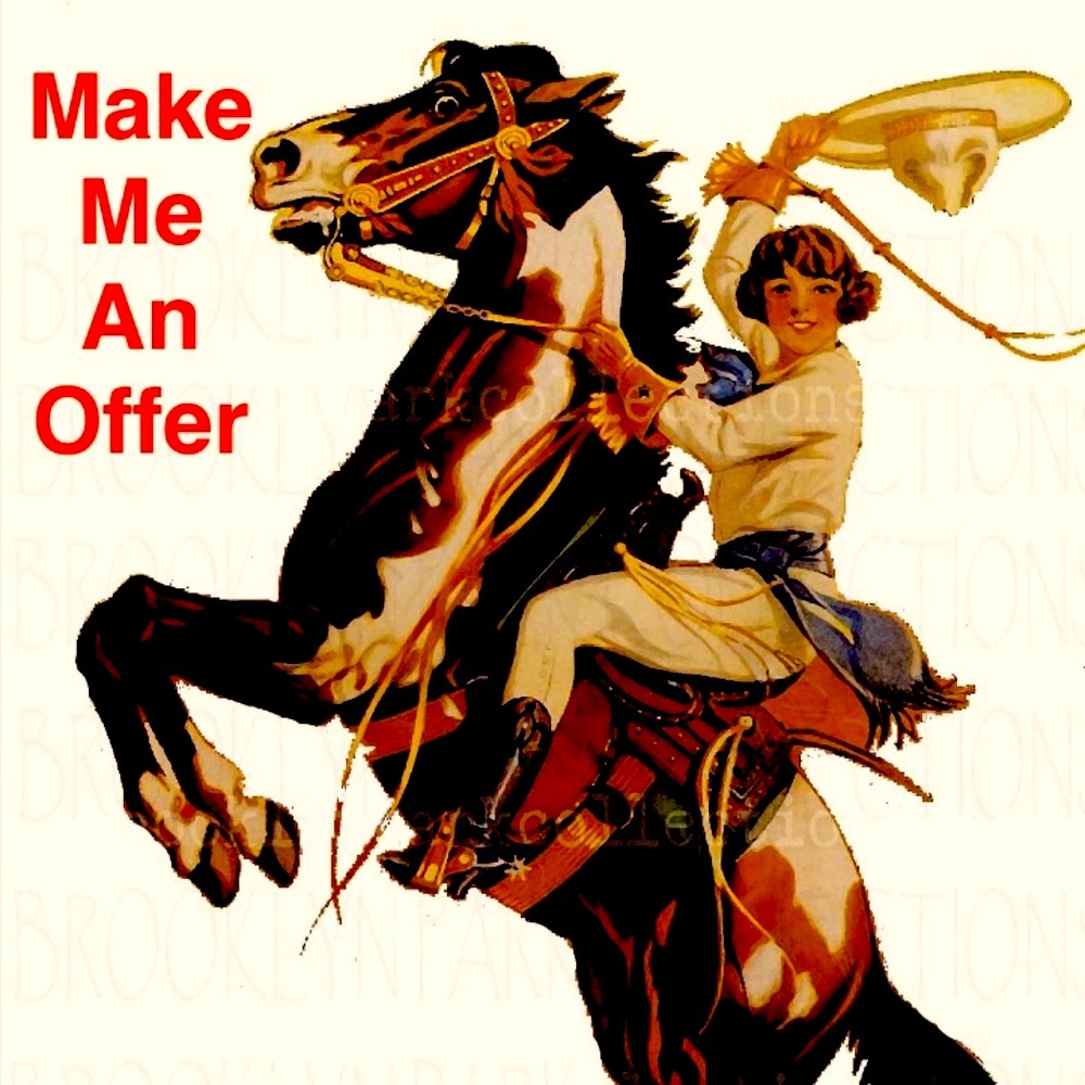 Vintage Cowboy and Horse Art Print